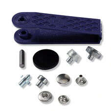 Pression Anorak 12 mm, argenté